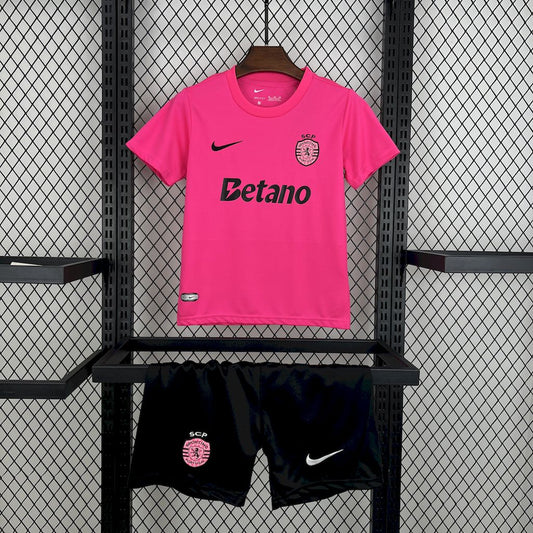 Kit Infantil Sporting Outubro Rosa 24/25 . - Rosa