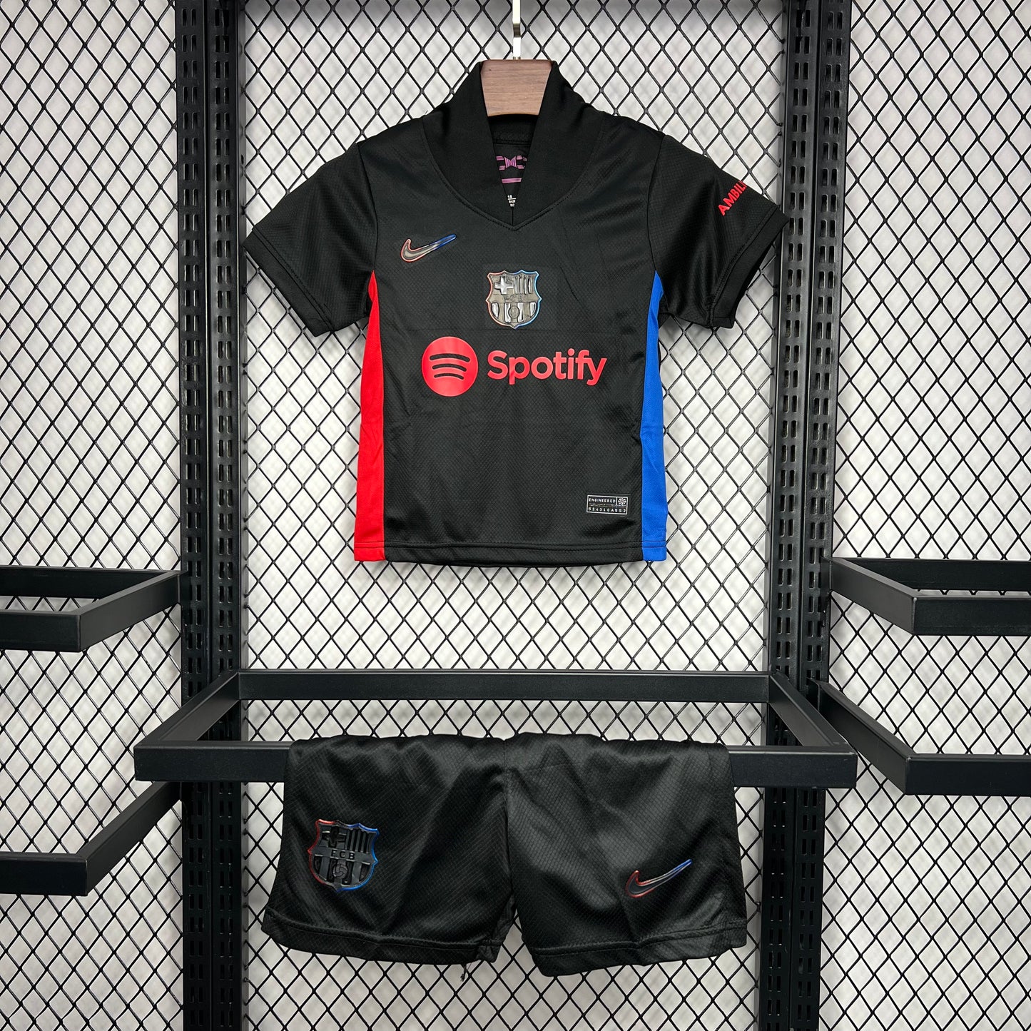 Kit Infantil Barcelona Away 24/25 - Preto