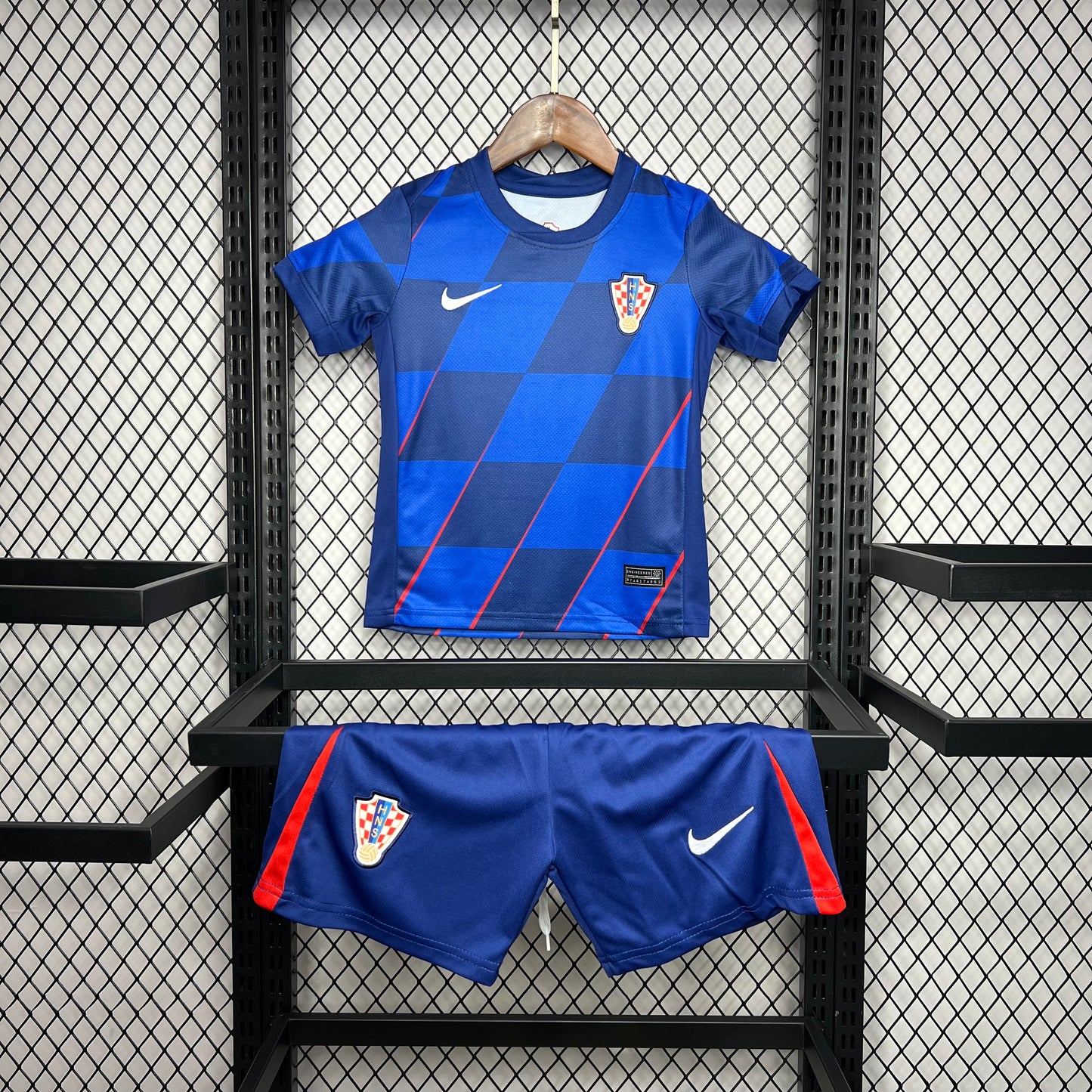 Kit Infantil Croácia Away 24/25 -Azul