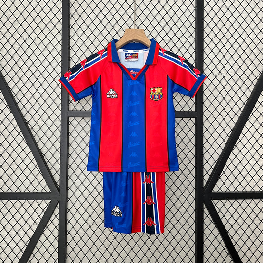 Kit Infantil Barcelona Home Retrô 92/93 - Grená
