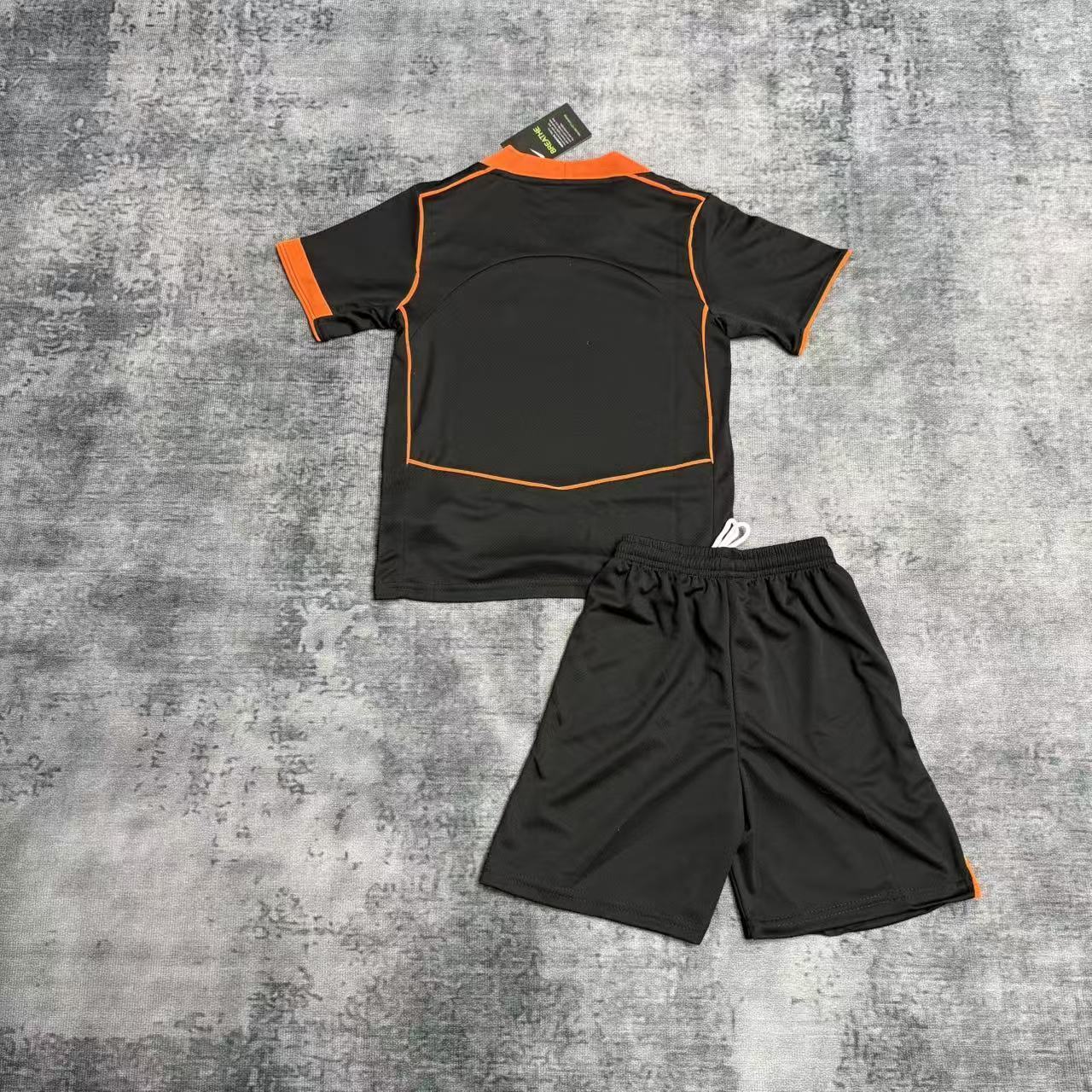 Kit Família Corinthians: Camisa Infantil + Camisa Pai - Preta e Laranja