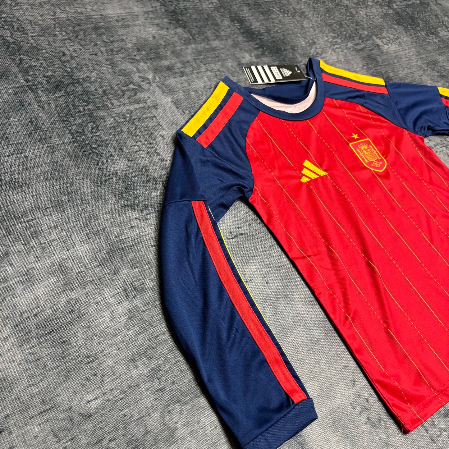 Kit Infantil Espanha Home Manga Longa 26/27 - Vermelho