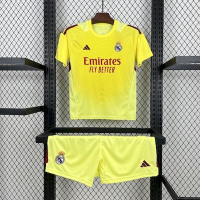 Kit Infantil Real Madrid Goleiro 25/26 -Amarela