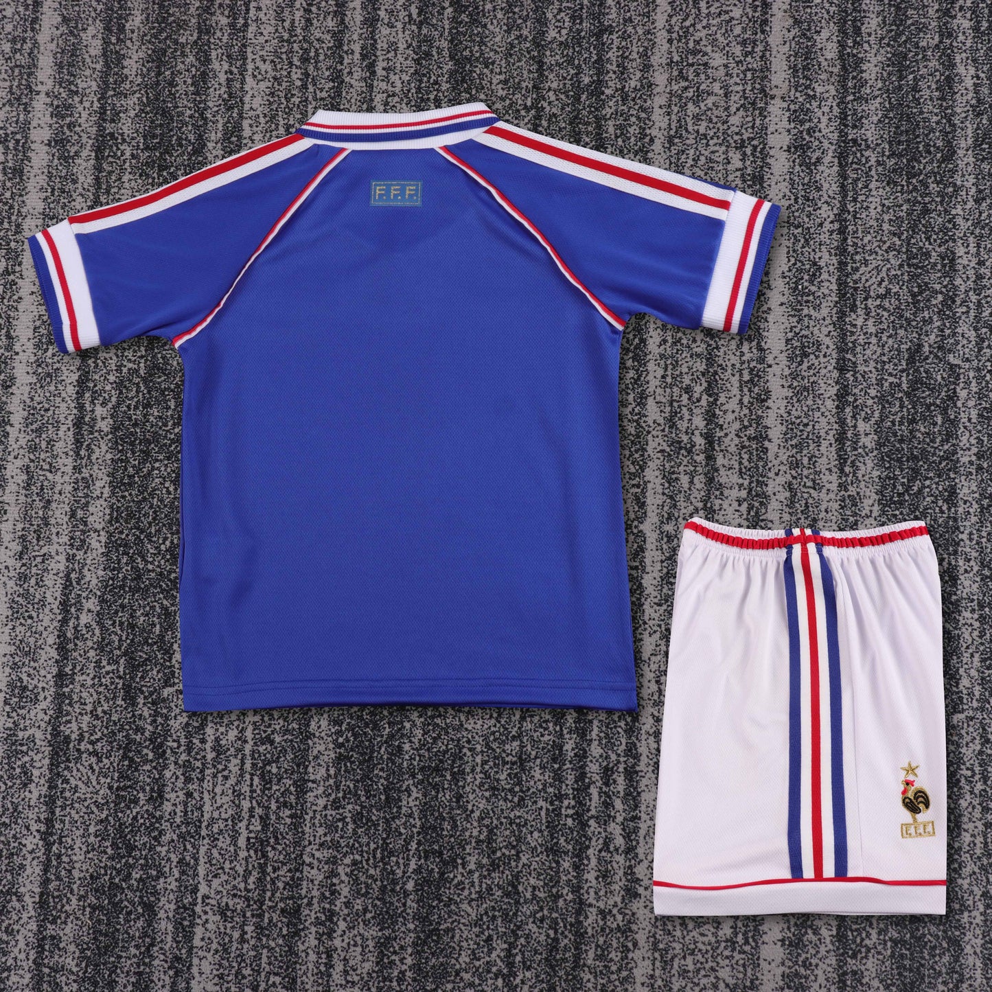 Kit Infantil França Home Retro 1998 - Azul