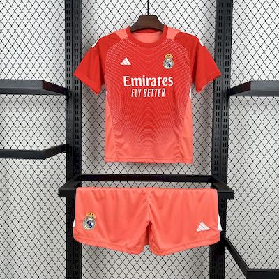 Kit Infantil Real Madrid Goleiro 25/26 -Laranja