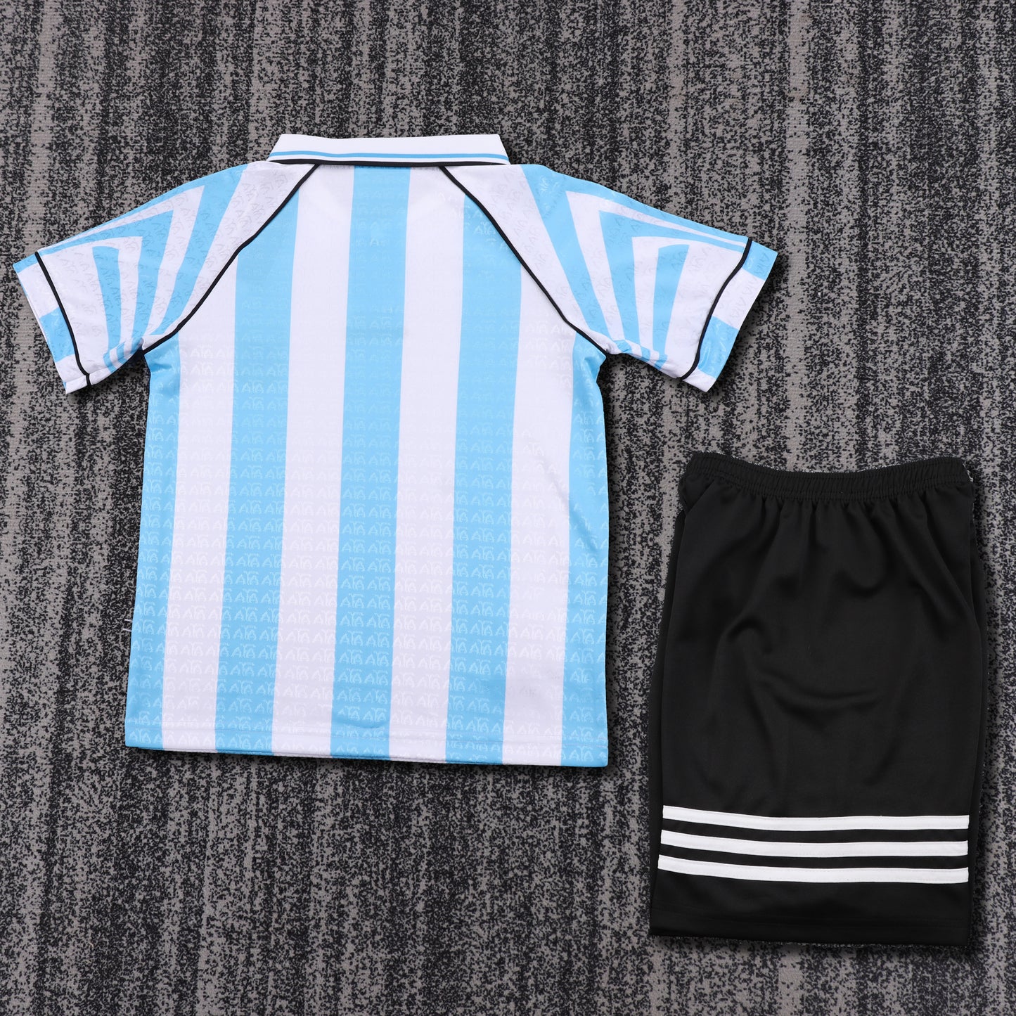 Kit Infantil Argentina Retro 96/97 -Branco e Azul
