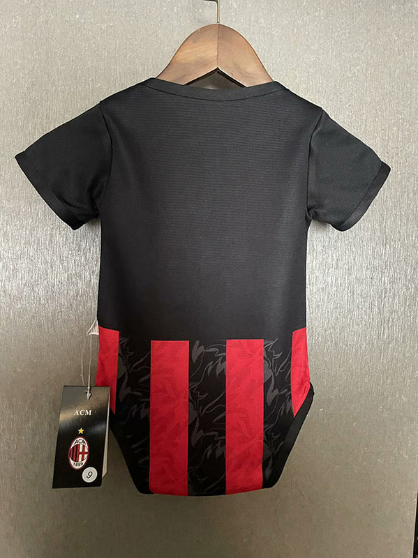 Body Bebê Infantil Milan Home 25/26  - Preto e Vermelho