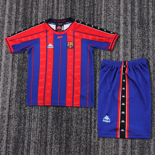 Kit Infantil Barcelona Home Retrô 97/98 - Grená