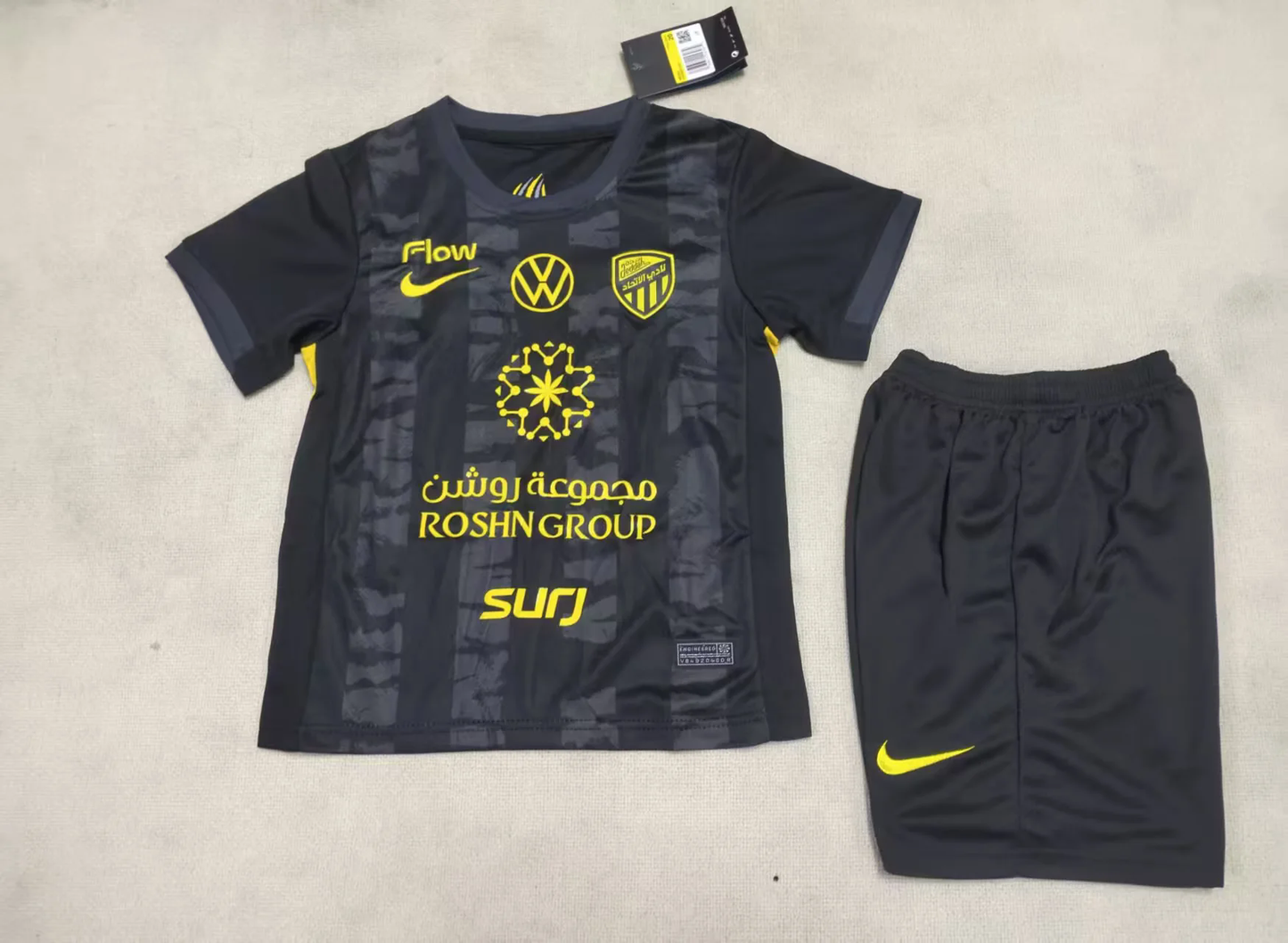 Kit Infantil Al ITTIHAD Away 25/26 - Preta