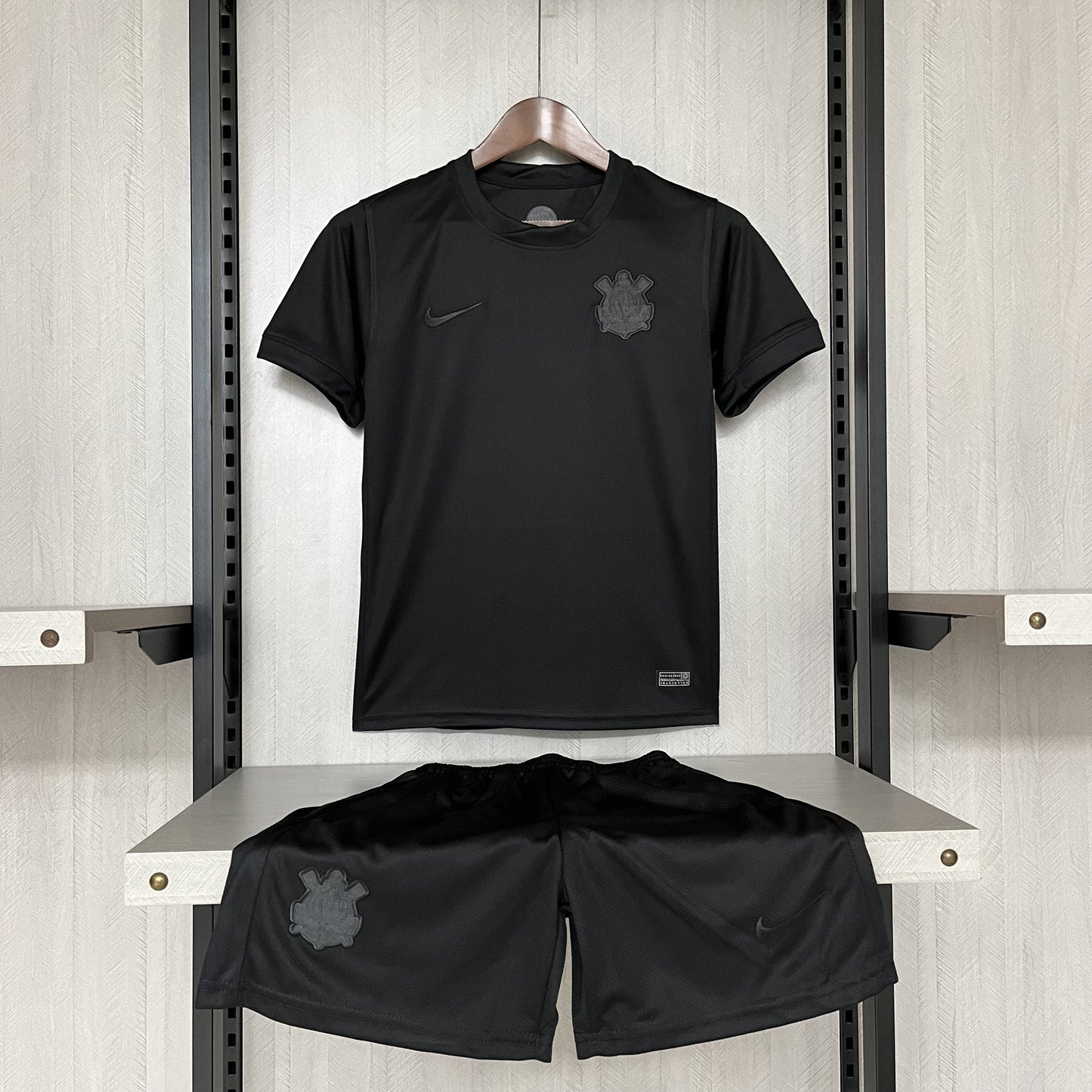 Kit Infantil Corinthians Away 24/25 - Preto