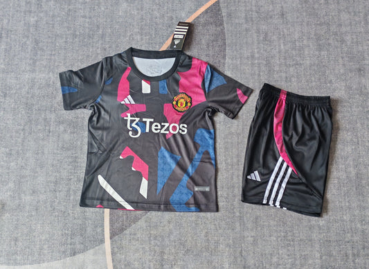 Kit infantil Manchester United Treino 24/25 . - Colorido