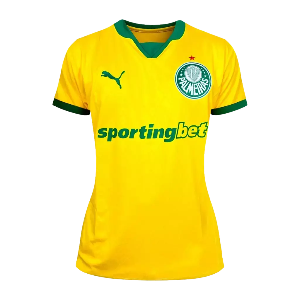 Kit Família Palmeiras: Camisa Infantil + Camisa Mãe - Amarela