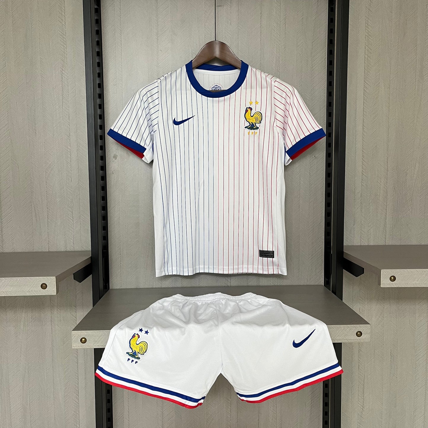 Kit Infantil França Away 24/25 -Branco