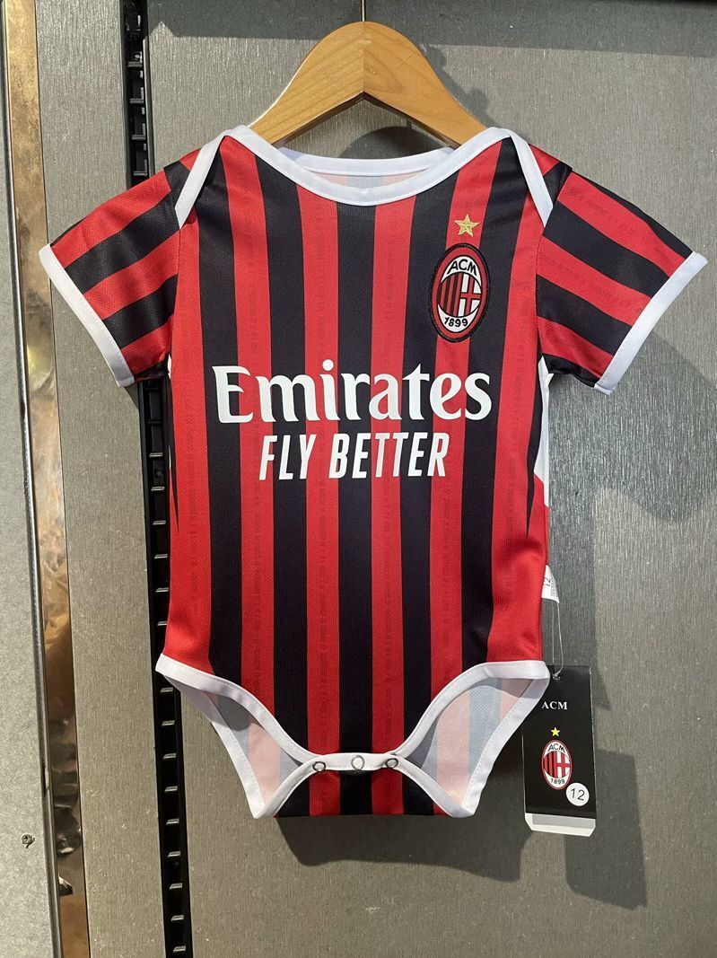 Body Bebê Infantil Milan Home 24/25  - Preto e Vermelho