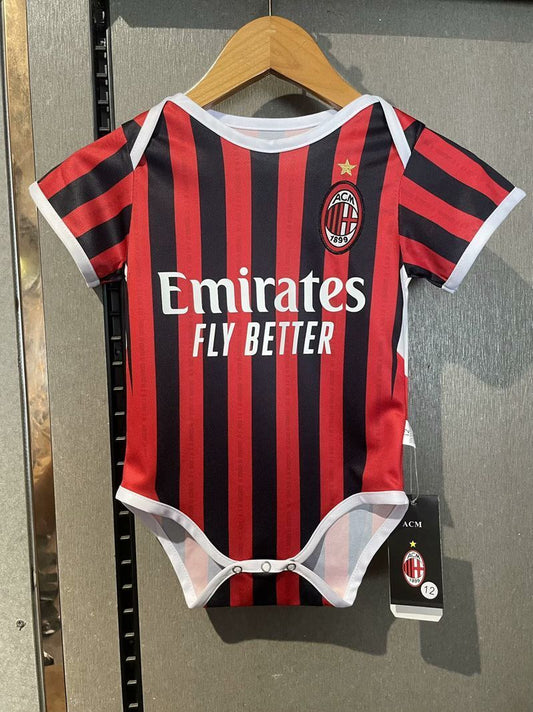 Body Bebê Infantil Milan Home 24/25  - Preto e Vermelho