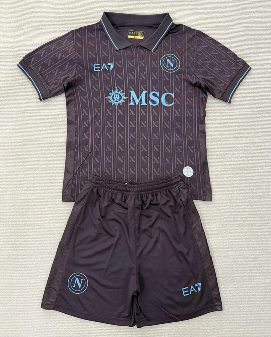 Kit Infantil Napoli Third 25/26 . EA7 - Preto