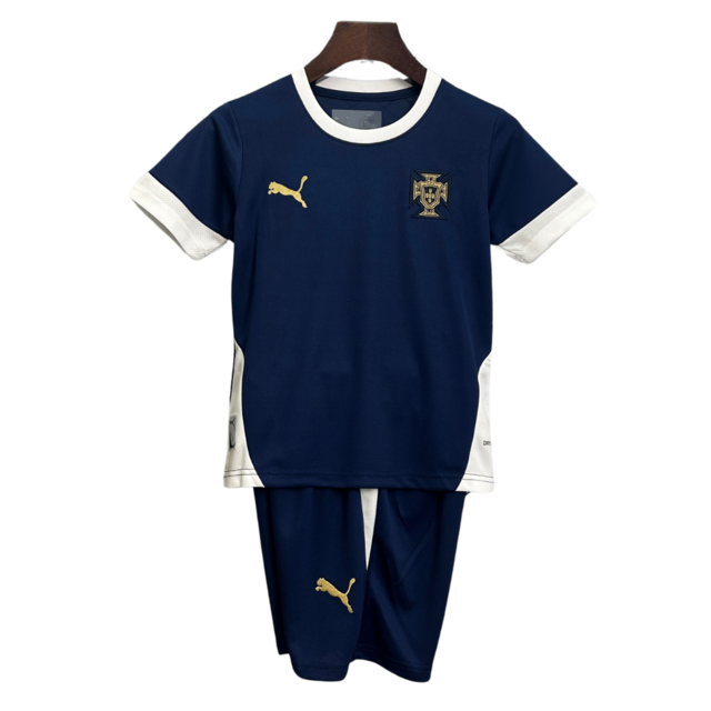 Kit Infantil Portugal Treino 25/26 - Azul