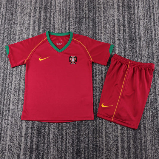 Kit Infantil Portugal Home Retrô 2006 - Vermelho
