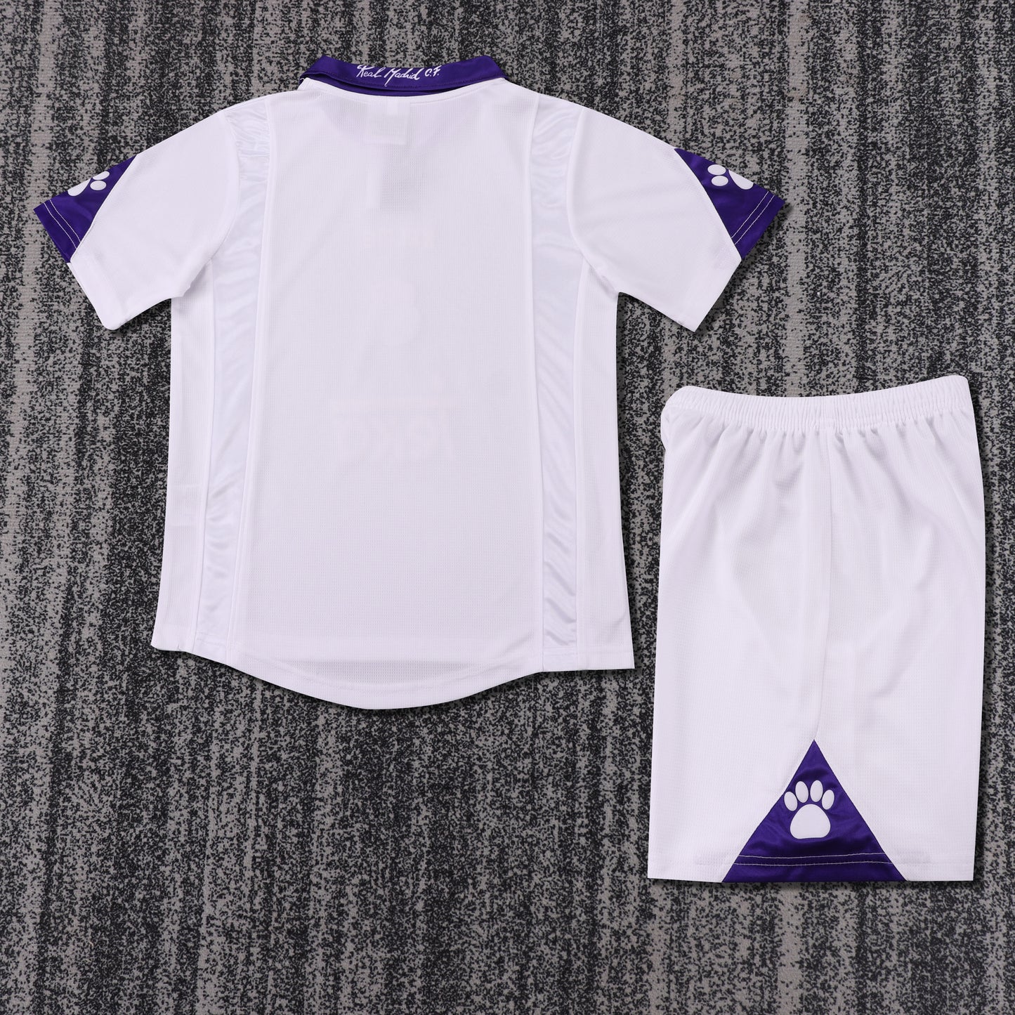 Kit Infantil Real Madrid Home Retrô 97/98 Kelme - Branco
