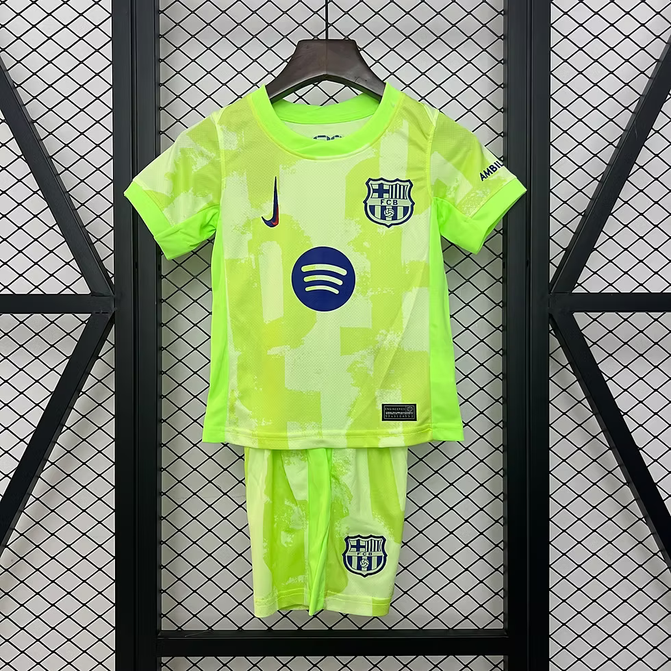Kit Infantil Barcelona Third 24/25 - Verde