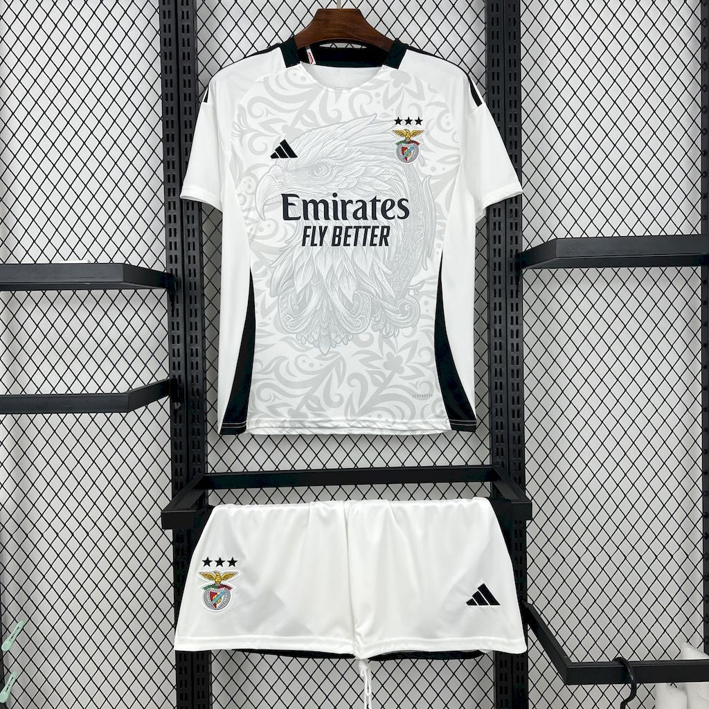 Kit Infantil Benfica Fourth 24/25 - Branca