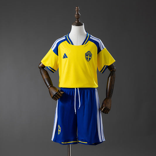Kit Infantil Suécia Home 26/27 - Amarela