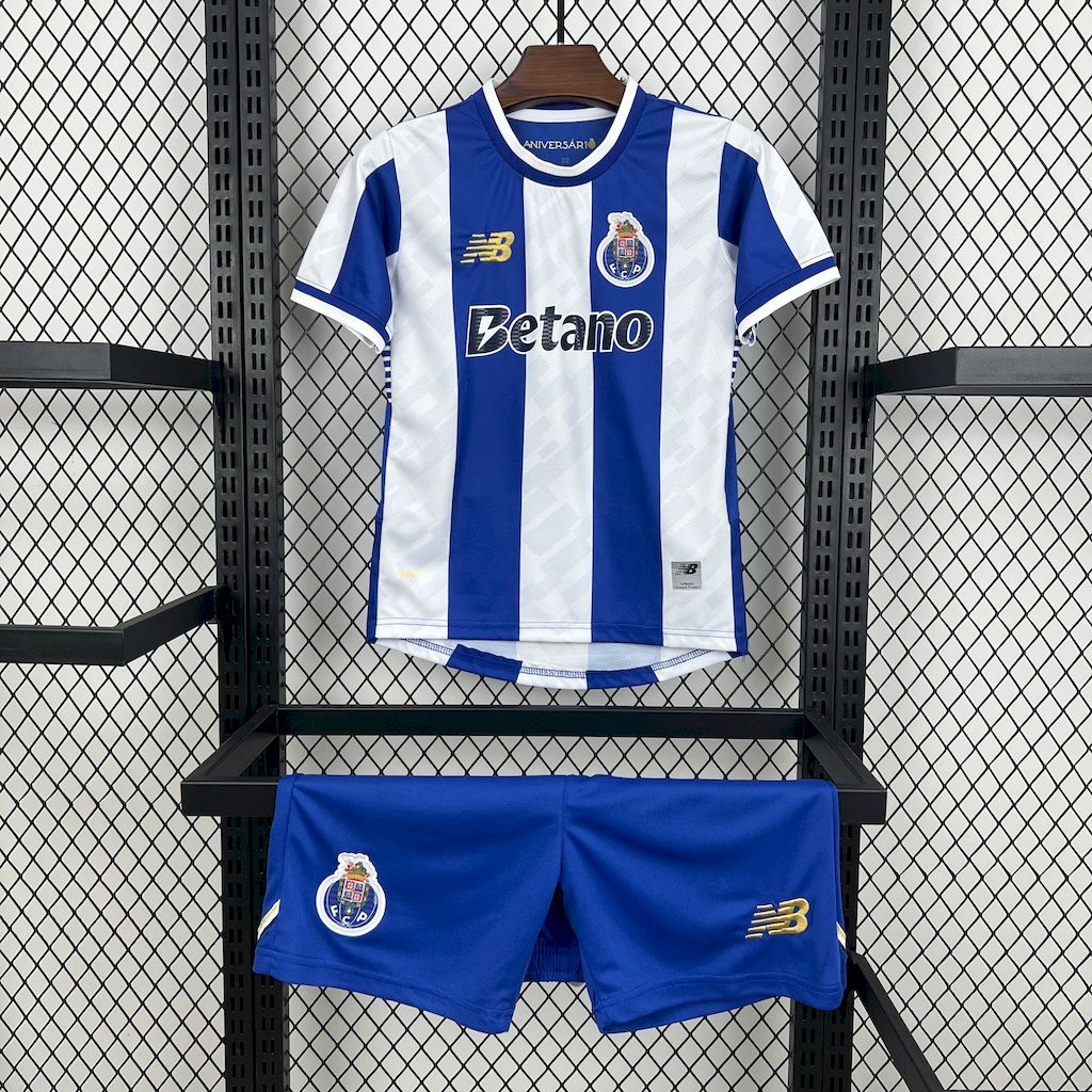 Kit Infantil Porto Home 25/26 . NB - Azul e Branco
