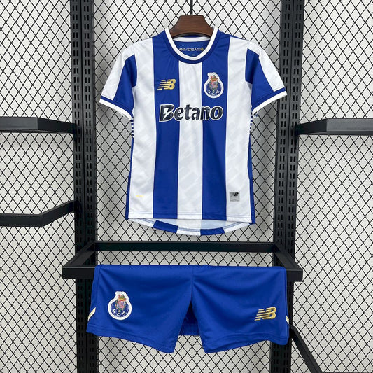 Kit Infantil Porto Home 25/26 . NB - Azul e Branco