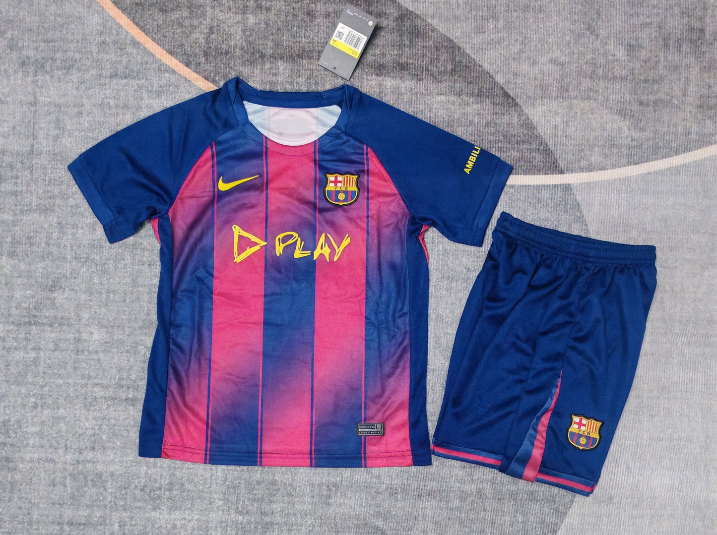 Kit Infantil Barcelona Home Edição Especial 25/26 - Grená