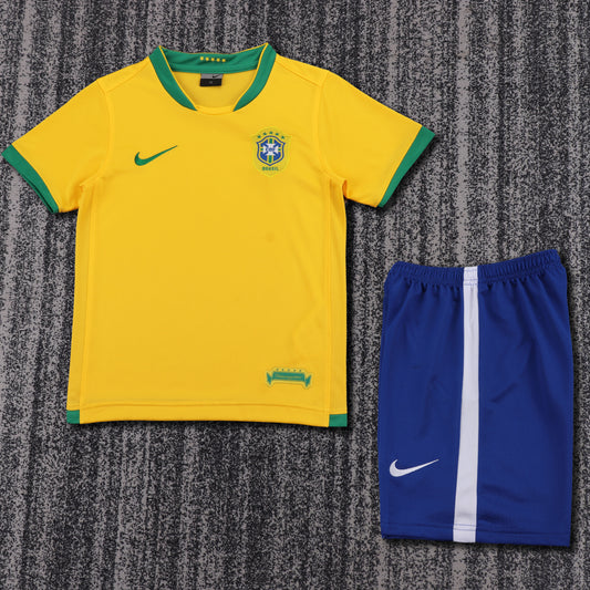 Kit Infantil Brasil Retro Home 2006 - Amarela