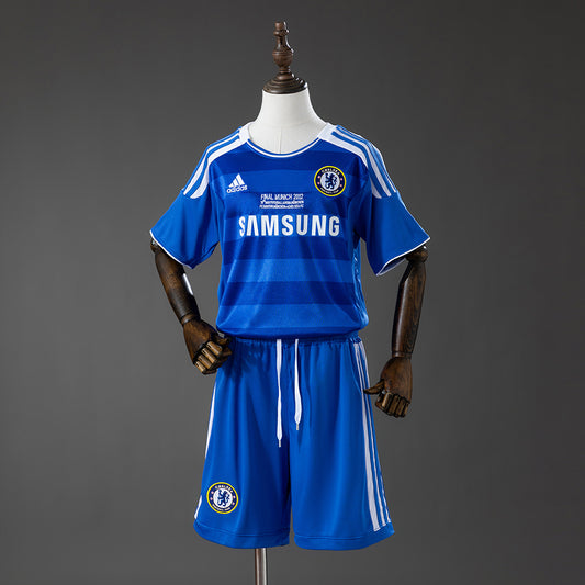 Kit Infantil Chelsea Home Retrô 11/12 - Azul