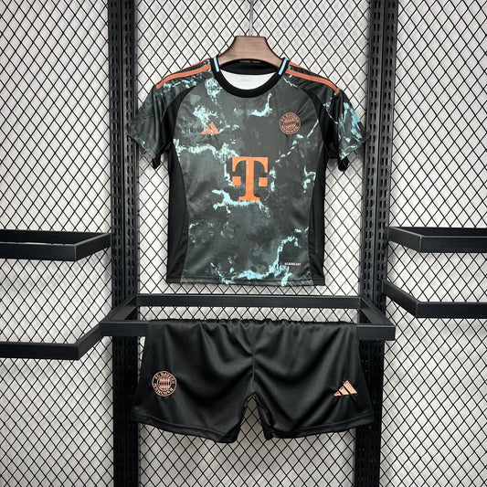 Kit Infantil Bayern de Munique Away 24/25 - Cinza