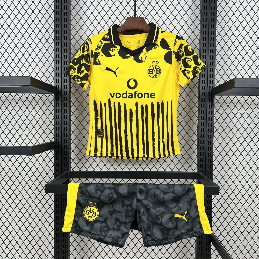 Kit Infantil Borussia Dortmund Home 25/26 - Amarela