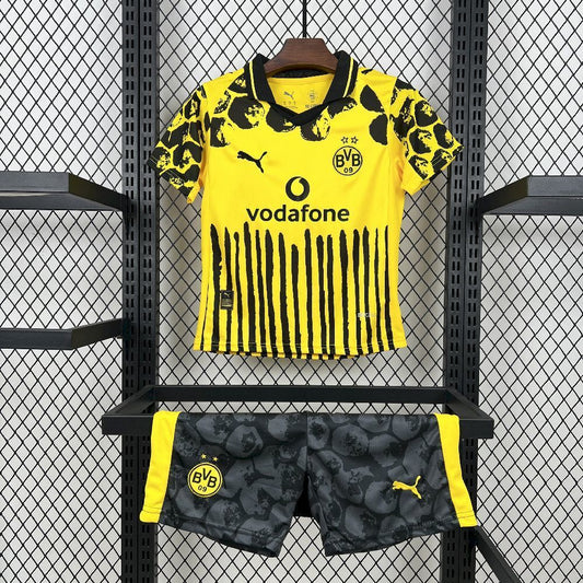 Kit Infantil Borussia Dortmund Home 25/26 - Amarela