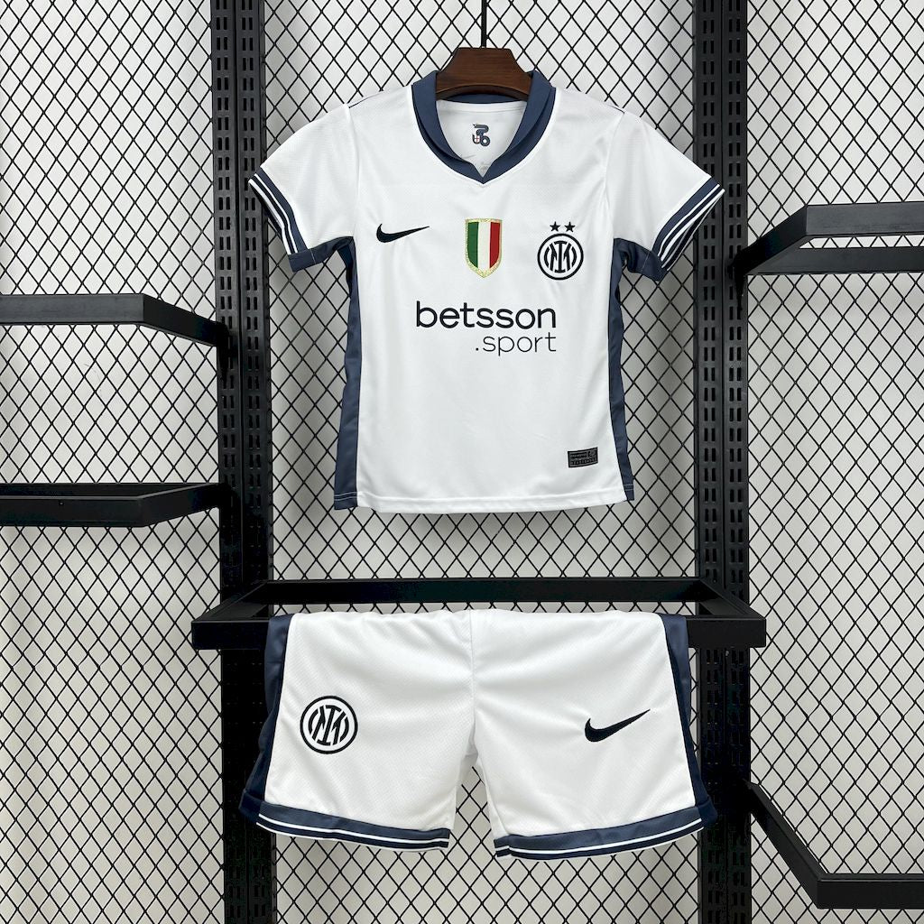 Kit Infantil Inter de Milão Away 24/25 -Branca