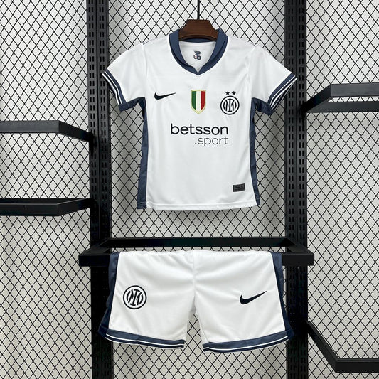 Kit Infantil Inter de Milão Away 24/25 -Branca