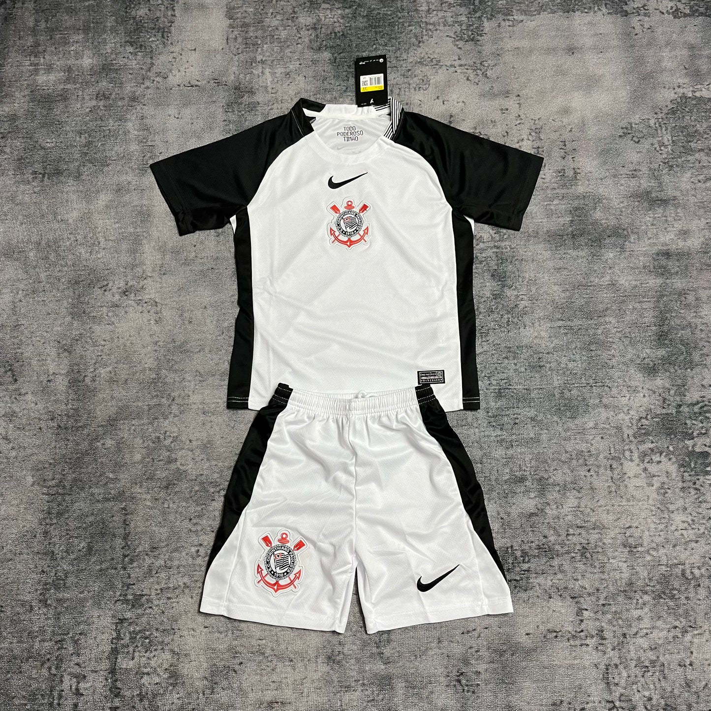 Kit Infantil Corinthians Home 25/26 - Branco