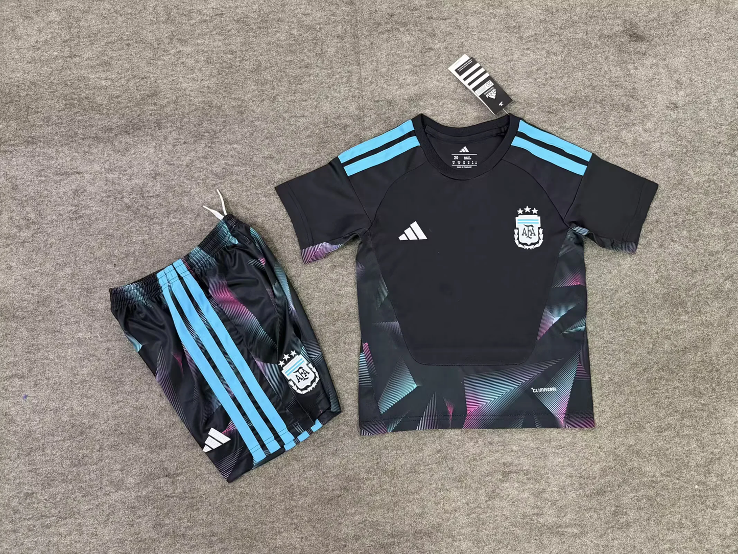 Kit Infantil Argentina Goleiro 26/27 - Preto
