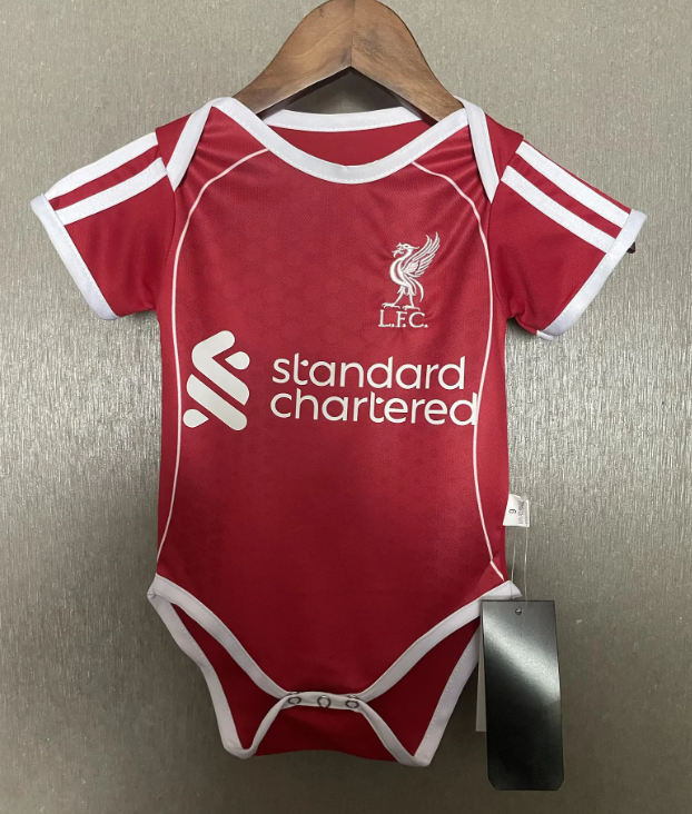 Body Bebê Infantil Liverpool Home 25/26  - Vermelho