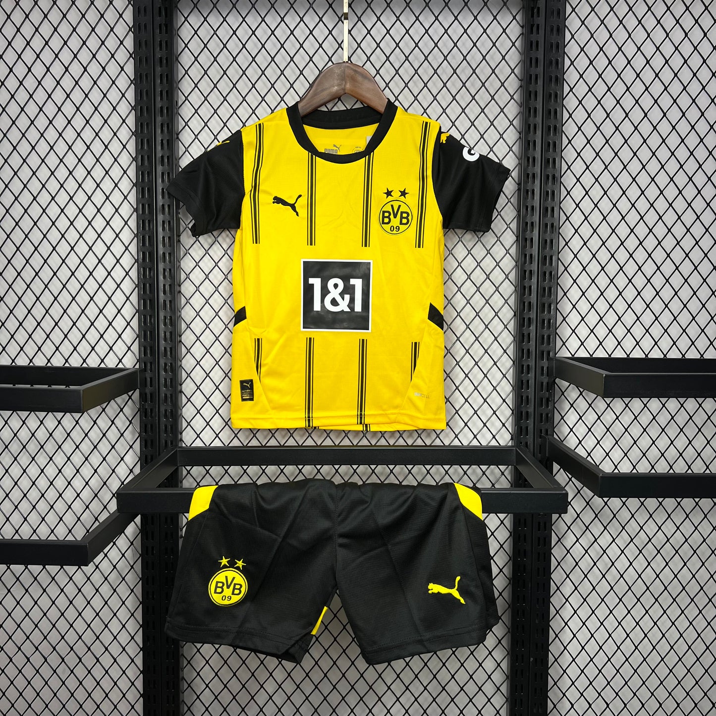 Kit Infantil Borussia Dortmund Home 24/25 -Amarela