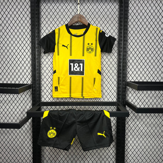 Kit Infantil Borussia Dortmund Home 24/25 -Amarela