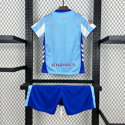 Kit Infantil Malaga Home 25/26 . Hummel - Branco e Azul