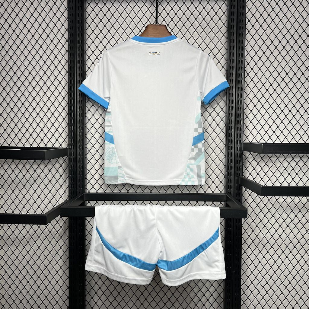Kit Infantil Olympique De Marseille Home 24/25 . - Branco