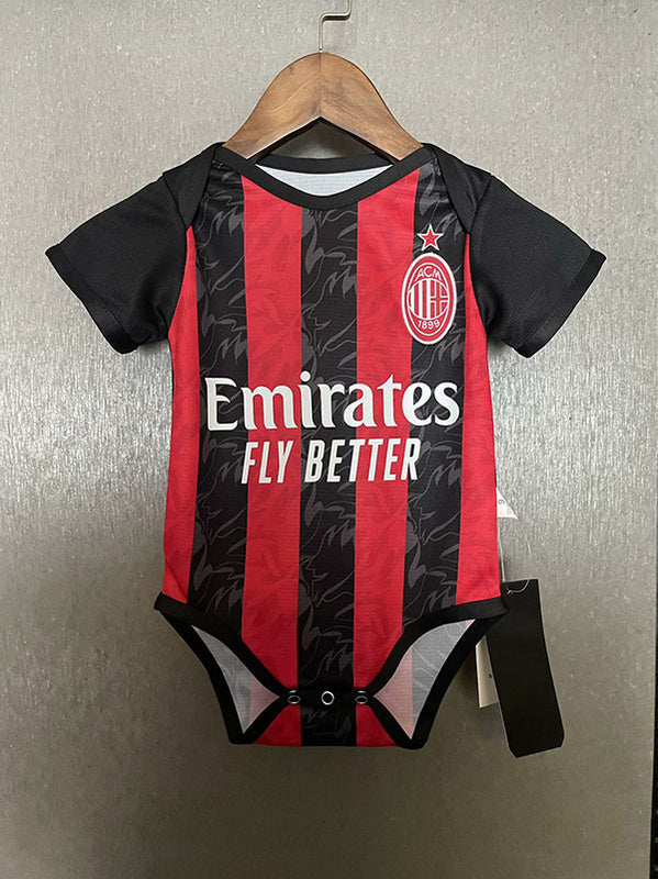 Body Bebê Infantil Milan Home 25/26  - Preto e Vermelho