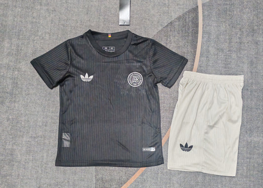 Kit Infantil Alemanha Treino 25/26 -Preto
