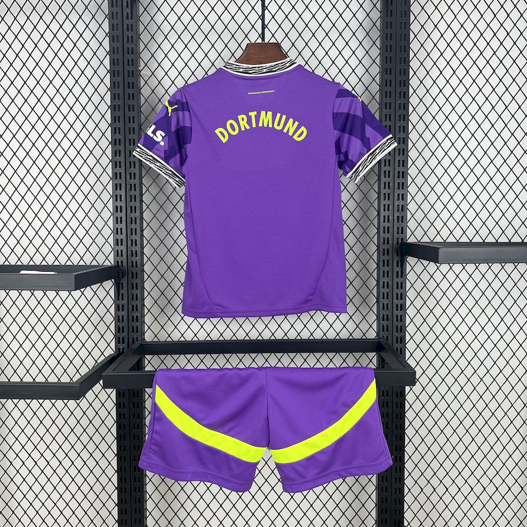 Kit Infantil Borussia Dortmund Goleiro 25/26 - Roxo
