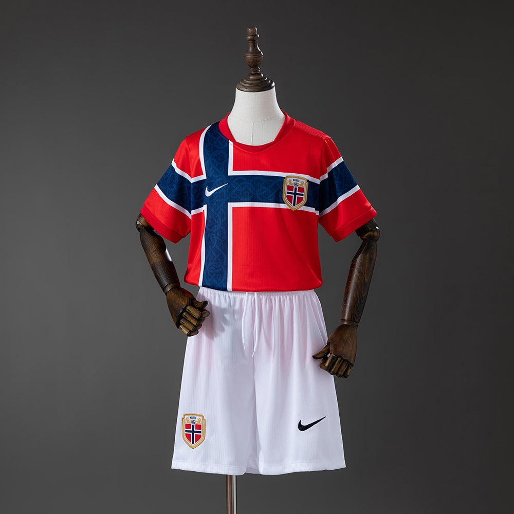 Kit Infantil Noruega Home 26/27  -Vermelha e Azul