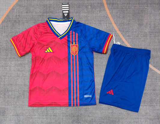 Kit Infantil Espanha Edição Especial 25/26 - Vermelho e Azul