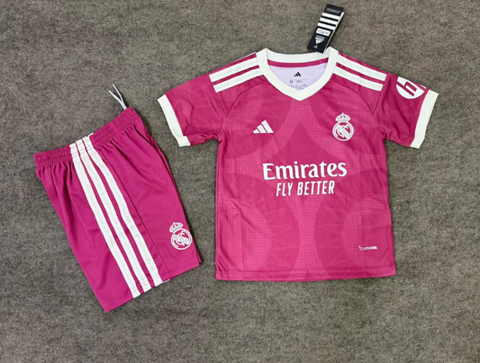 Kit Infantil Real Madrid Away 26/27 - Rosa