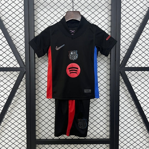 Kit Infantil Barcelona Away 24/25 -Preto